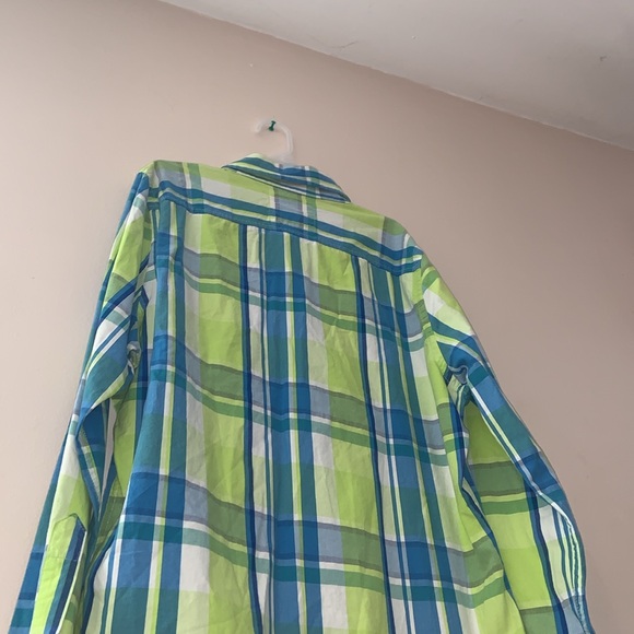 Hollister Long Sleeve Bright Plaid Button Down Dress Shirt - Picture 8 of 9